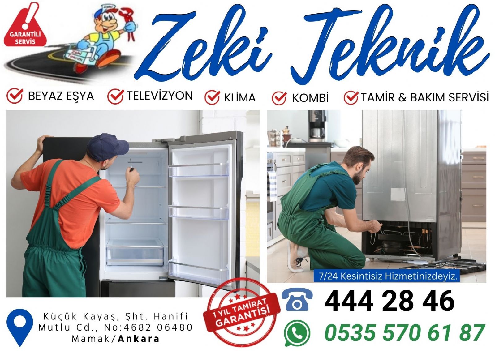 Zerdalitepe Buzdolabı Servisi 